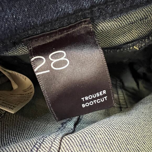 Anthropologie Pilcro Dark Wash Trouser Bootcut Denim Jeans Size 28 - Picture 5 of 6